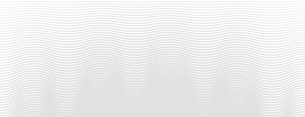 Obraz na płótnie Canvas White wavy line pattern on a smooth, textured background vector