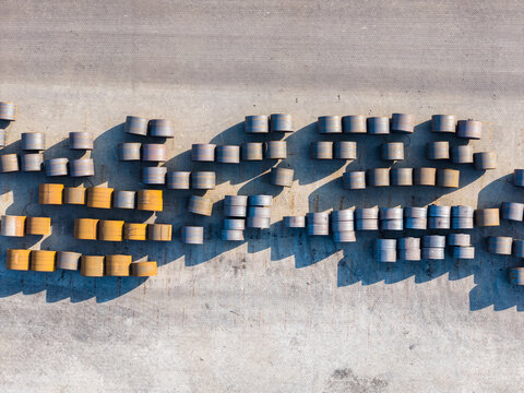 Steel coils industrial storage
