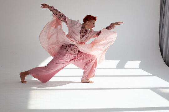 In the sunlight in pink 