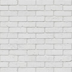 Obraz premium White Painted Brick Wall Texture for Background and Design Elements.