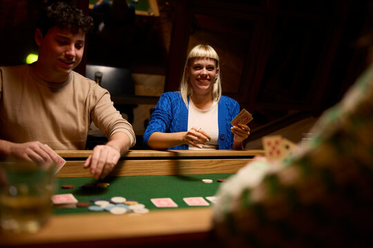 Poker game indoors