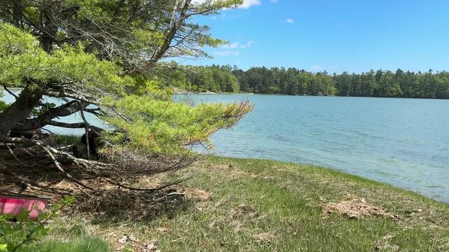 Ocean Inlet and Canoe