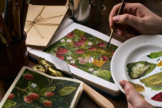 The final brushstrokes of an artist on her masterpiece