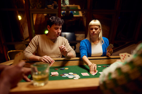 Poker game indoors