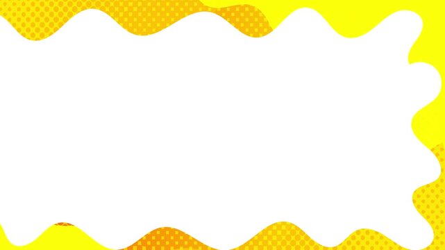 Abstract Yellow Orange Wavy Design 4K