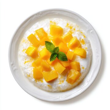 salad Japanese dessert isolated on a white background