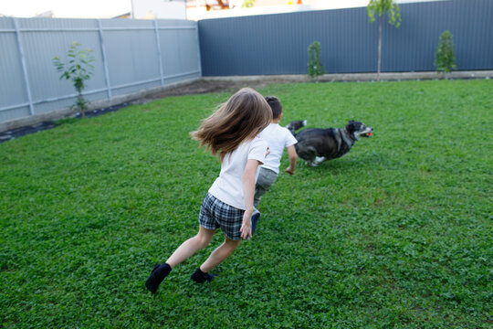 children spending time on the terrace