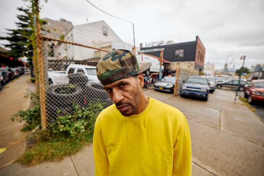 Casual man in Brooklyn