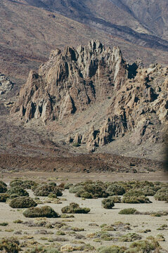 harp volcanic mountains near Teide in Tenerife
