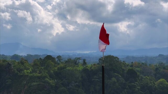Flag of Indonesia or Monaco on the mountain, part 2