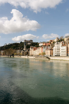 Quai Furchiron in Lyon France., 