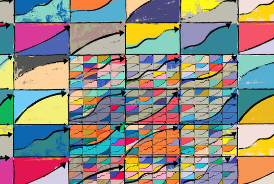 Business Graphs Moving Upwards With Miniature Graph Section Detail