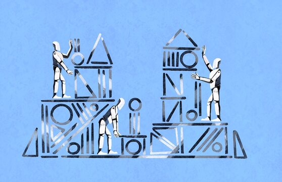AI Agents Building a Digital City