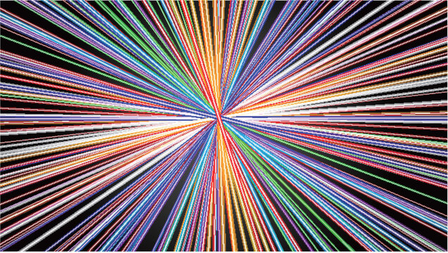 Vibrant Abstract Rainbow Colored Speed Lines Background
