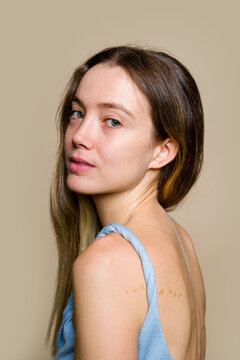 Woman Looking Back Portrait