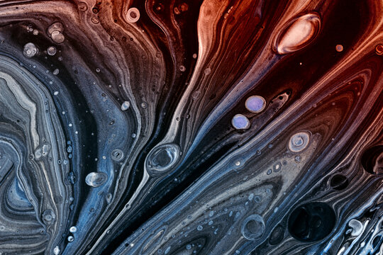 Abstract surreal red and blue marble texture
