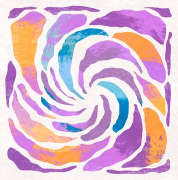 Abstract Spiral Shapes Converging Toward Center Background