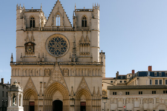 The Cath&eacute;drale Saint-Jean-Baptiste de Lyon, France