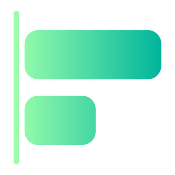 align left gradient icon