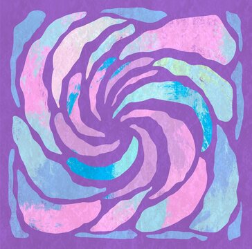 Abstract Spiral Shapes Converging Toward Center Background
