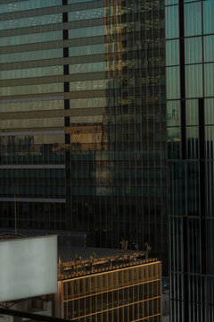Sunset in the office