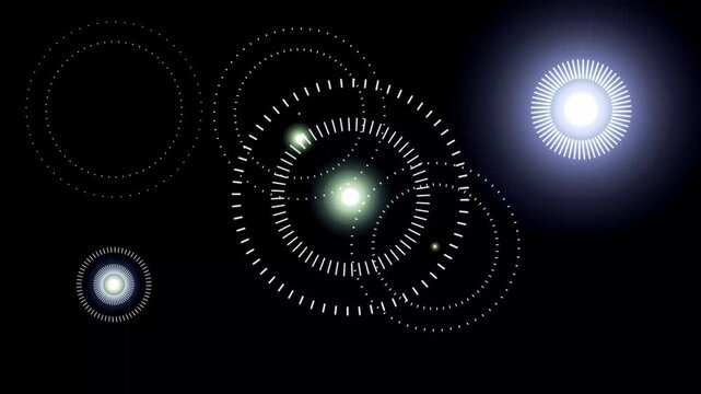 2d seamless pop-up flat vector seamless loop, glowing line blast motion graphics, shiny explosion pop up effect, circle transition overlay, firework explosion burst on black screen background