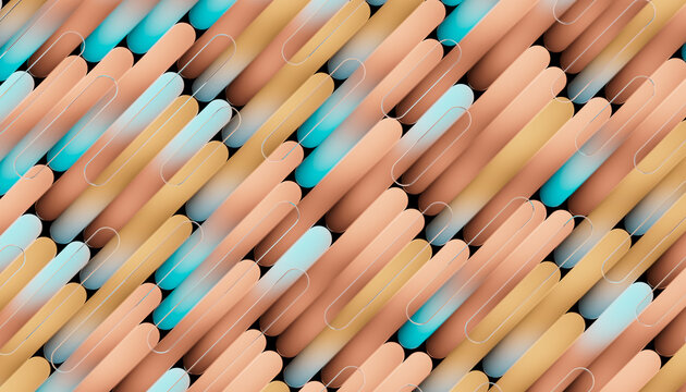 Abstract Rounded Gradient Pattern Seamless Background 