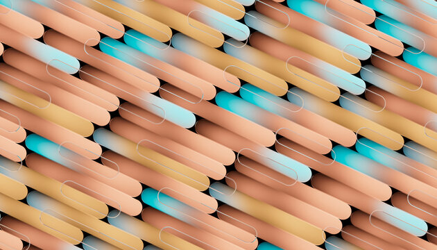 Abstract Rounded Gradient Pattern Seamless Background 