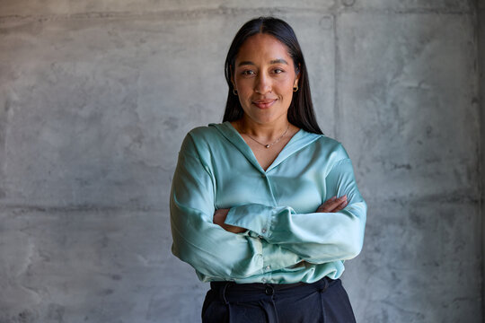 Portrait of a businesswoman inside a room