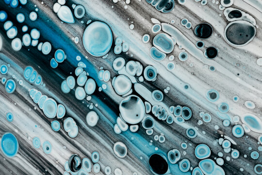 Abstract turquoise background with bubbles