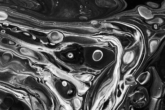 Abstract monochrome fluid background