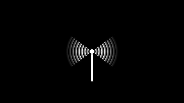 Wi-fi wireless internet network net connection icon logo wi-fi . technology wireless signal icon .