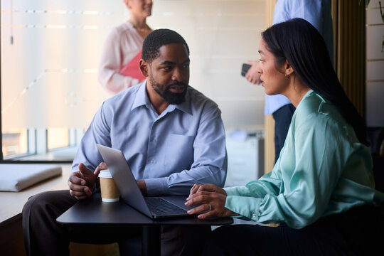 Team members collaborate