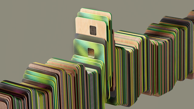 Sustainable Banking and Eco Fintech Payment Card Concept
