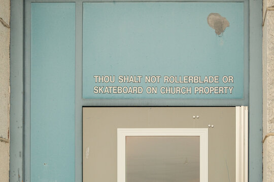 Funny Commandment Church Sign