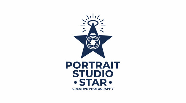 Star logo with camera lens and text "PORTRAIT STUDIO STAR CREATIVE PHOTOGRAPHY"