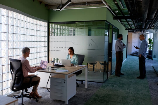 Modern corporate workplace