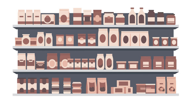 Variety of food products.