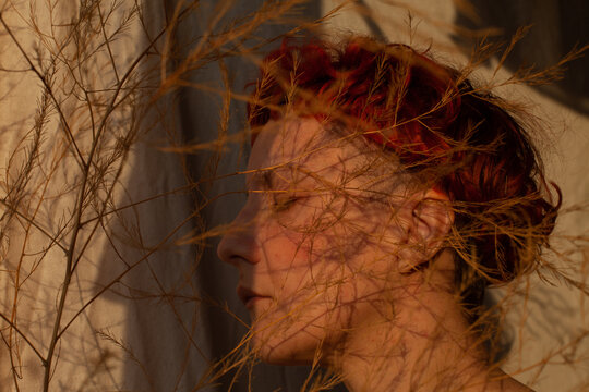 A woman in the sunlight 