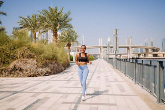 A woman on a run