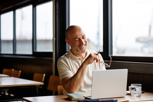 Happy remote worker