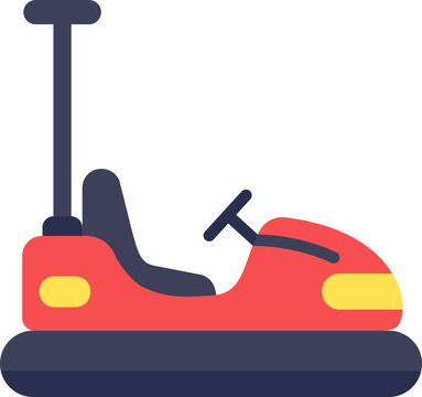 Bumper Car Flat Icon
