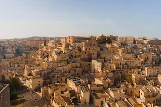 Ancient city of Matera in the Basilicata region of Southern Italy