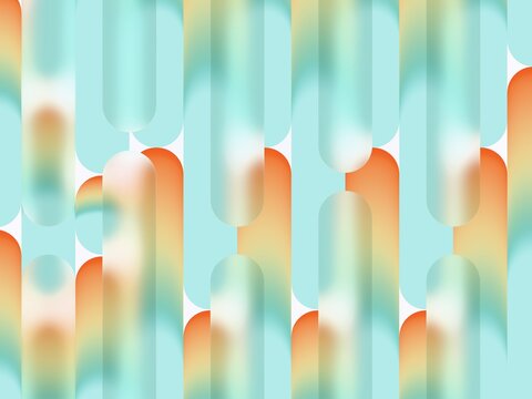 Colorful Abstract Pattern With Rounded Shapes on a Light Background