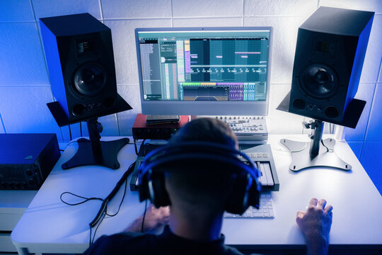 Music Producer is Mastering sound for new Song 