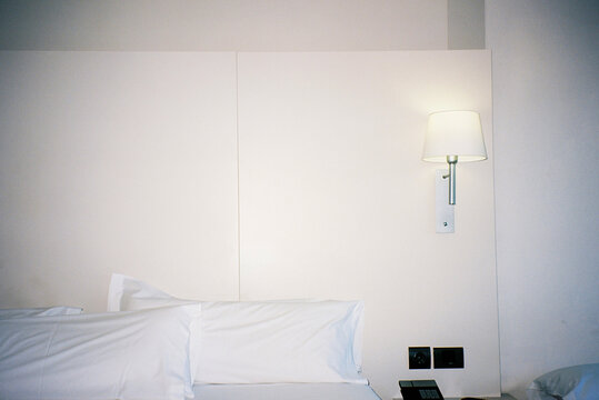Minimal Hotel Room Bed