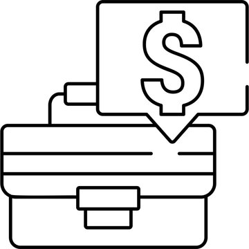 Line Severance Pay Icon