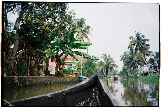 Kerala backwaters from the boat 