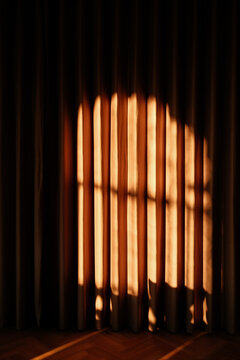 Sunlight Through Curtain Blinds