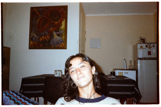 Woman Relaxing Indoors Portrait